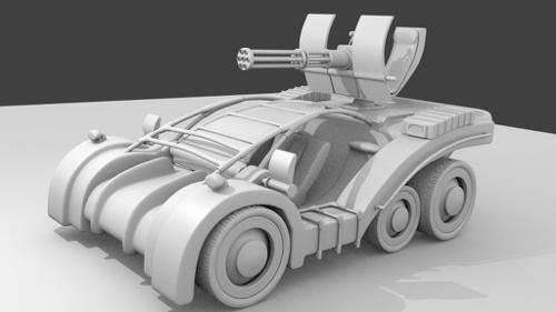 Post Apocalyptic Car Concept preview image